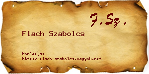 Flach Szabolcs névjegykártya